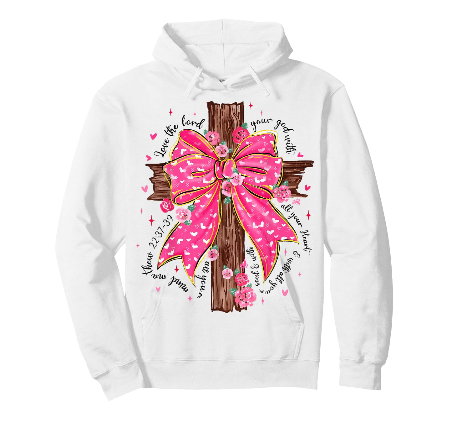 Valentine Cute Jesus Coquette Bow Bible Verse Christian T-Shirt
