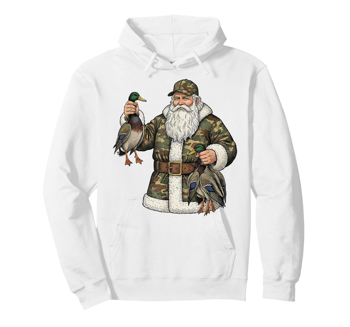Camo Santa Mallard Duck Hunting Christmas Hunter Gift Boys T-Shirt