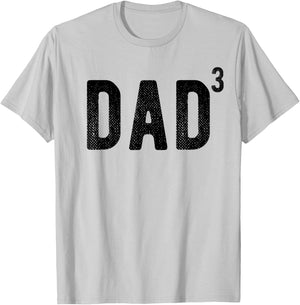 Dad of 3 T-Shirt - T-Shirt | Ash