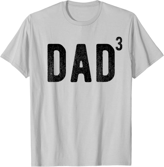Dad of 3 T-Shirt - T-Shirt | Ash