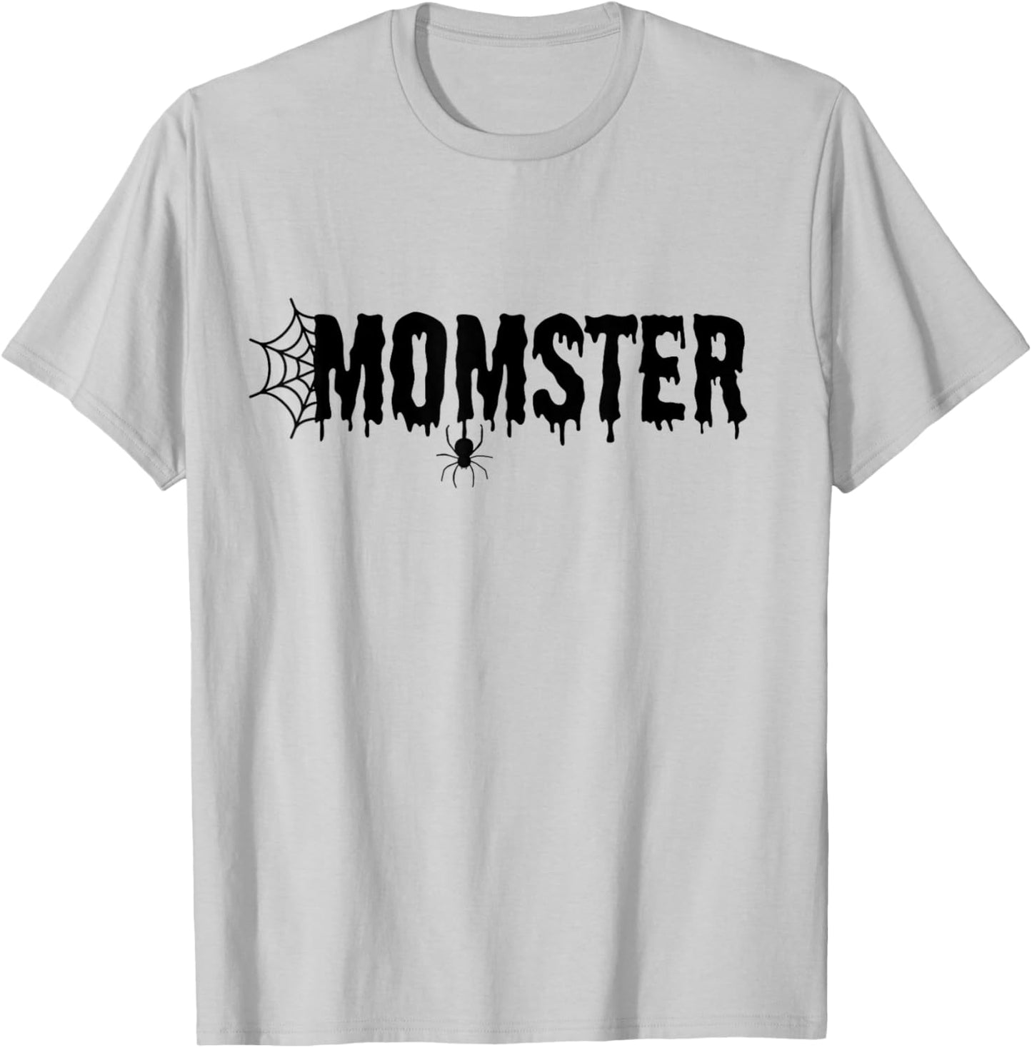 Momster Funny Halloween Shirt Mom Costume Family T-Shirt - T-Shirt | Ash