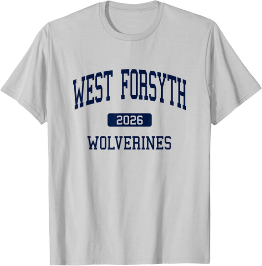 West Forsyth High School Class of 2026 Cumming GA T-Shirt - T-Shirt | Ash