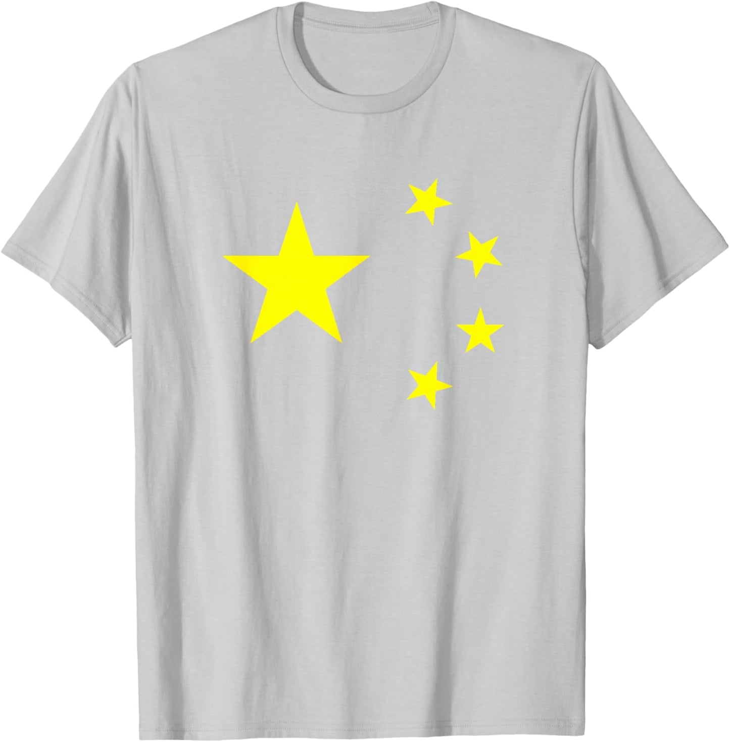 Chinese Flag Origin Pride Red China Stars Great Wall Lover T-Shirt - T-Shirt | Ash