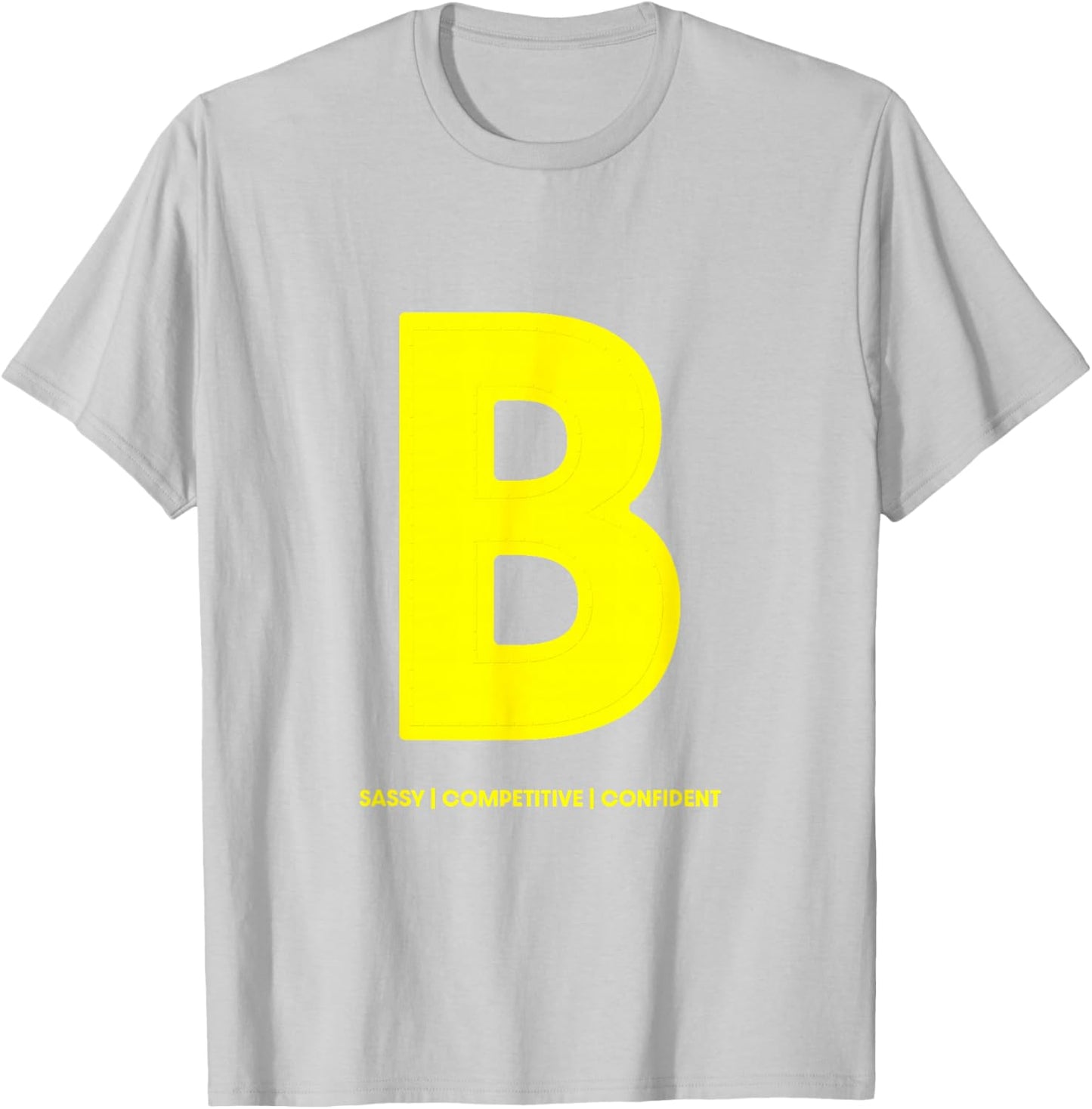 Chipmunks B for Brittany Letter Print Halloween Costume T-Shirt - T-Shirt | Ash