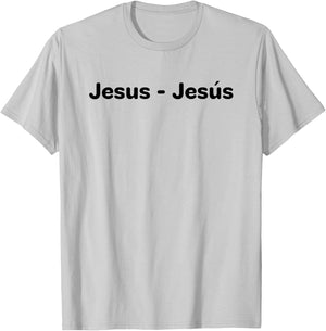 Jesus - Front and Back T-Shirt - T-Shirt | Ash