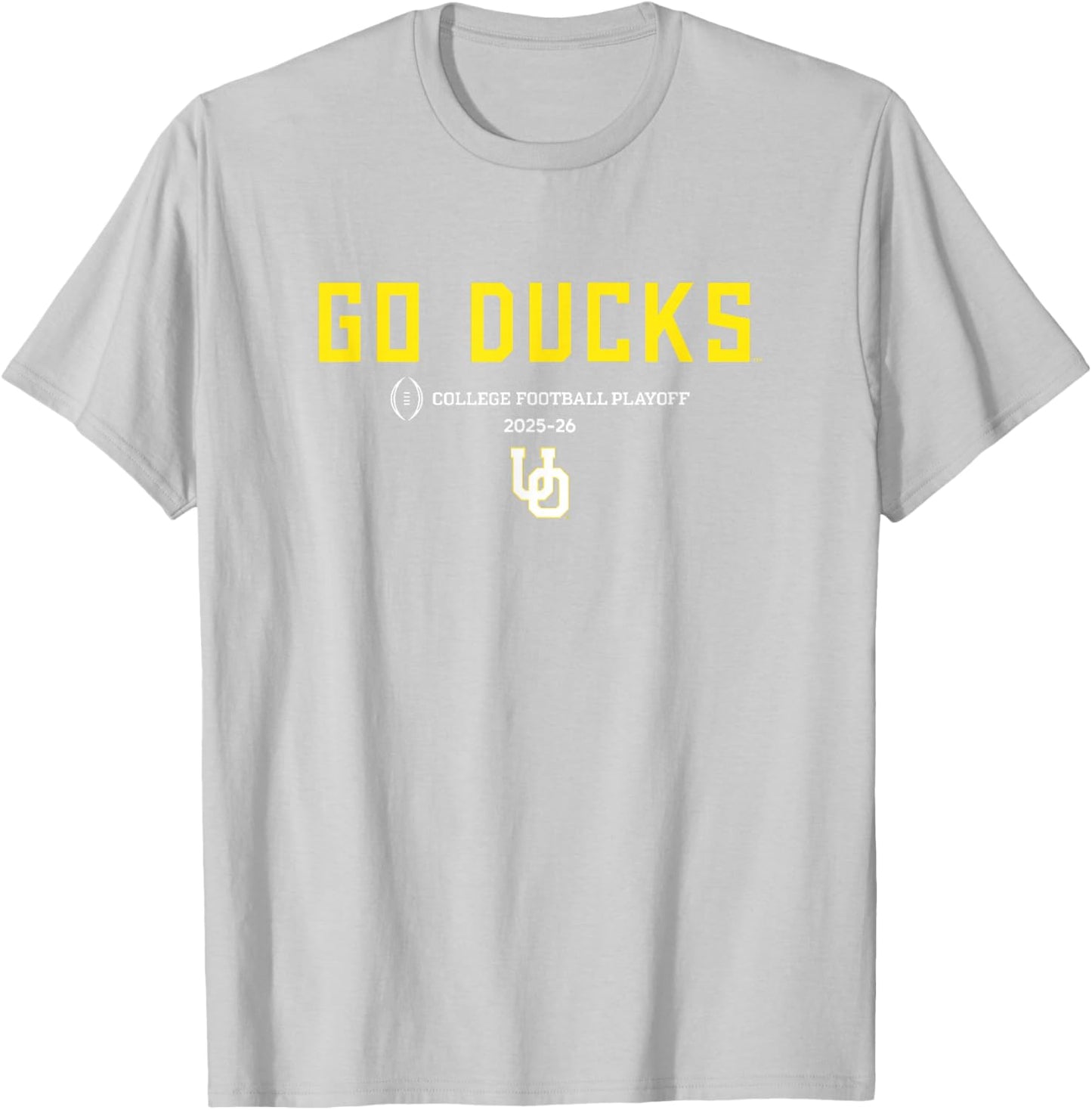 Oregon Ducks College Football Playoff Text Slogan 2025 T-Shirt - T-Shirt | Ash