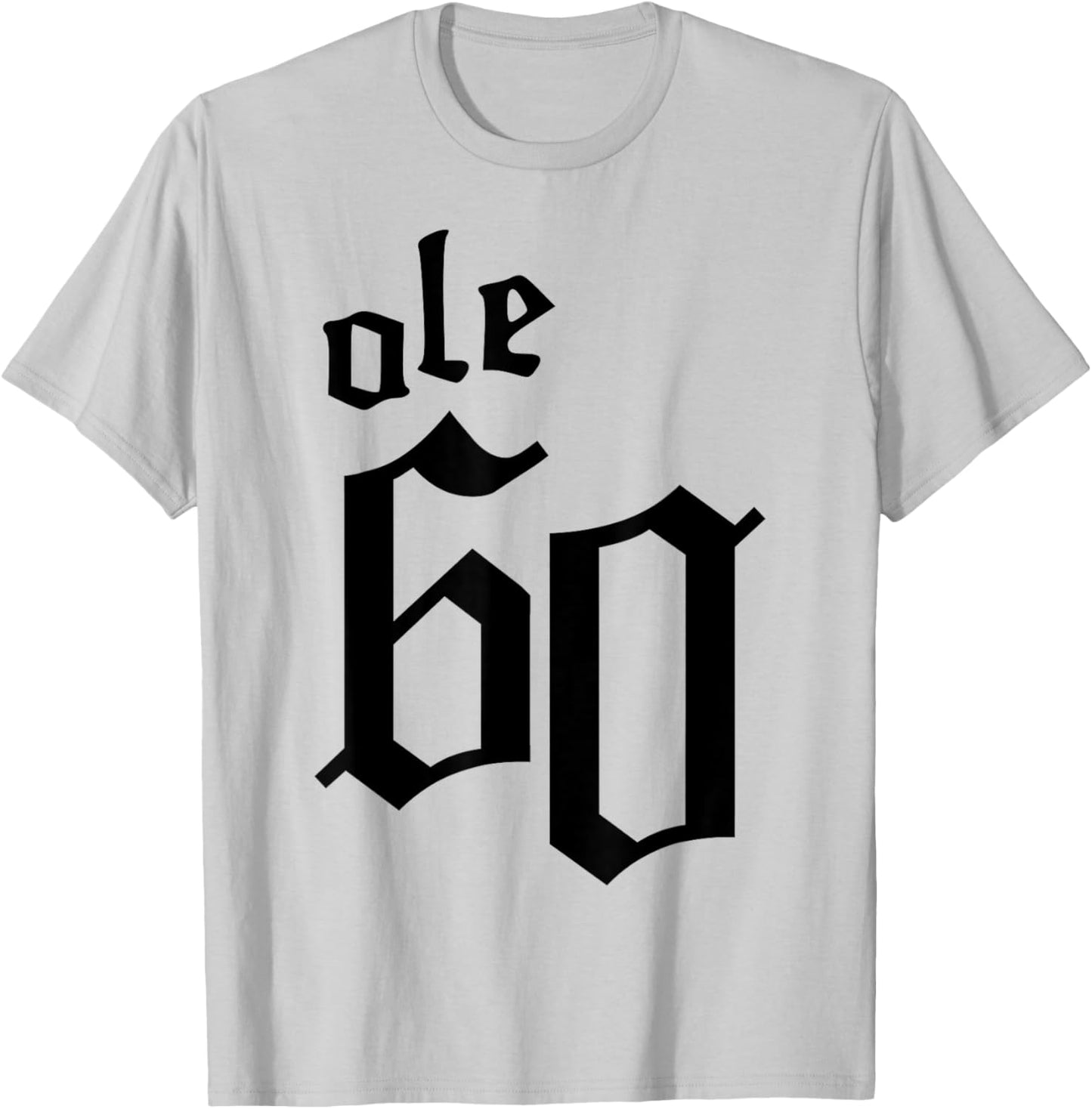Ole 60 Old English Logo T-Shirt - T-Shirt | Ash