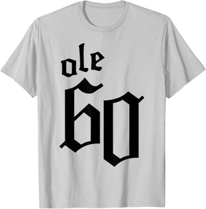 Ole 60 Old English Logo T-Shirt - T-Shirt | Ash