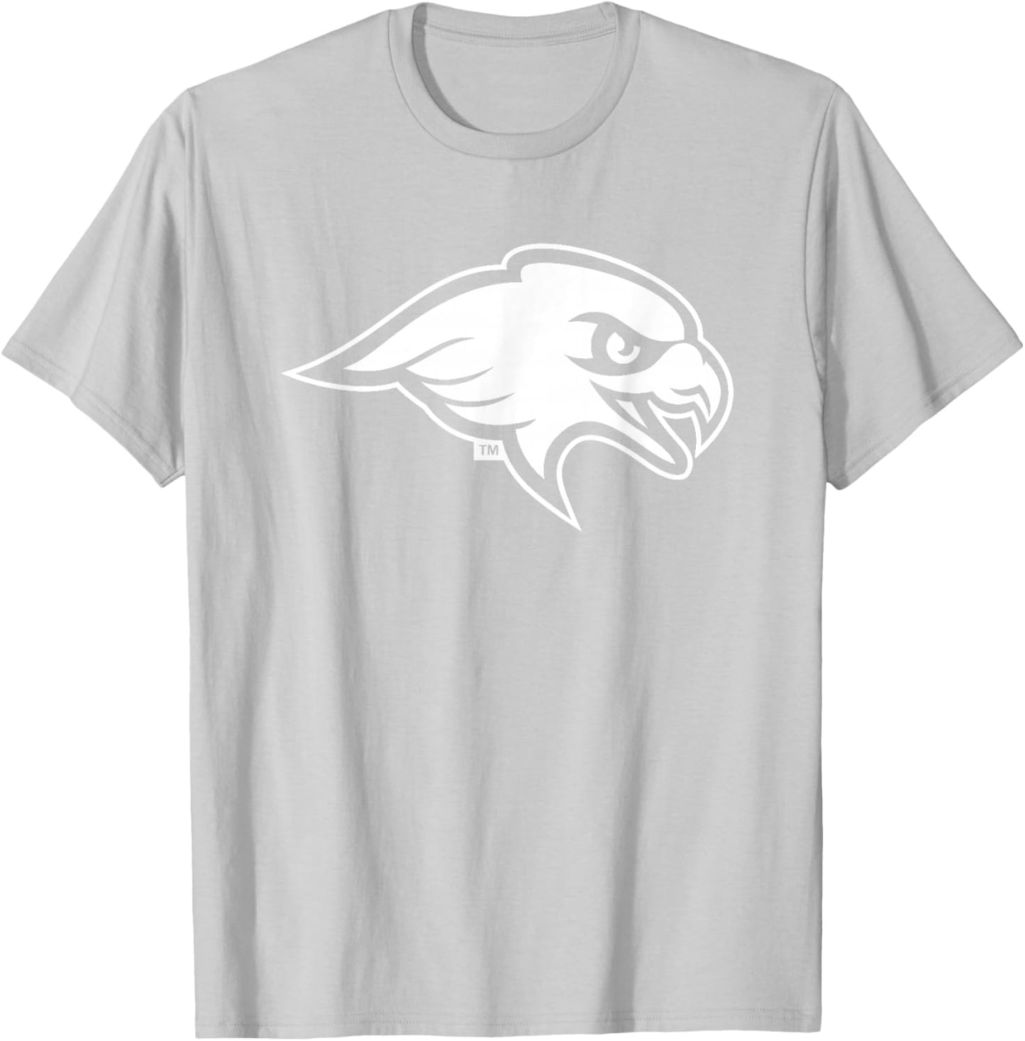 Montclair State University Red Hawks Mascot Head Logo T-Shirt - T-Shirt | Ash