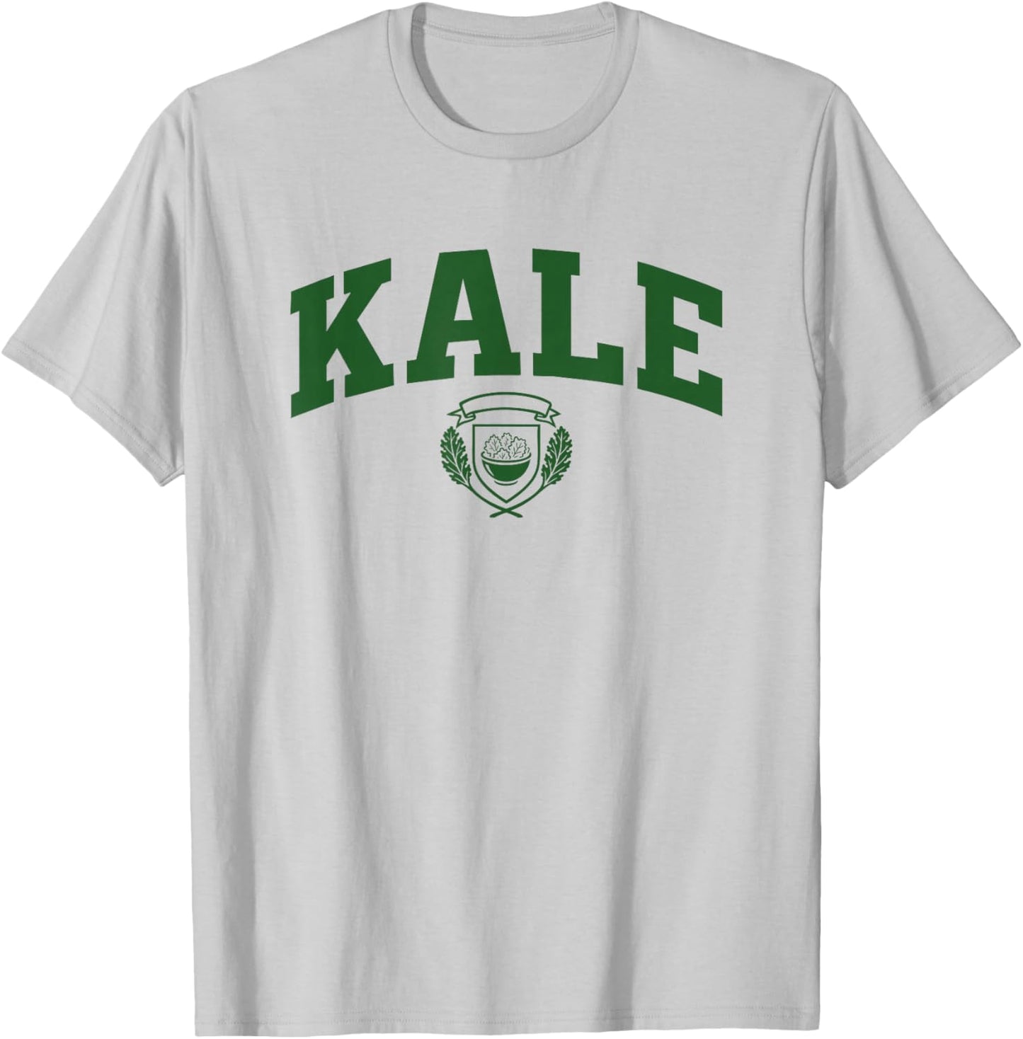Funny Collegiate Kale T-Shirt - T-Shirt | Ash