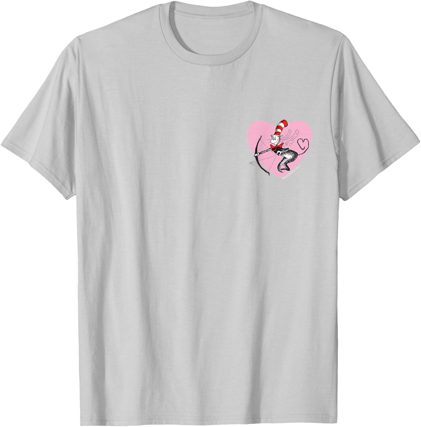Dr. Seuss Cat in The Hat Love Officially Licensed T-Shirt - T-Shirt | Ash