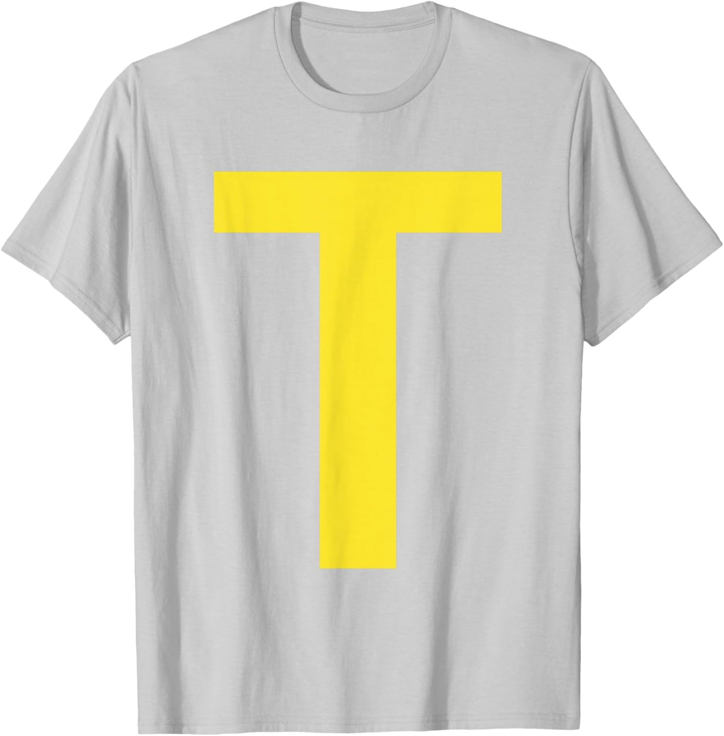 Letter T Funny Group Matching Halloween Costume T-Shirt - T-Shirt | Ash