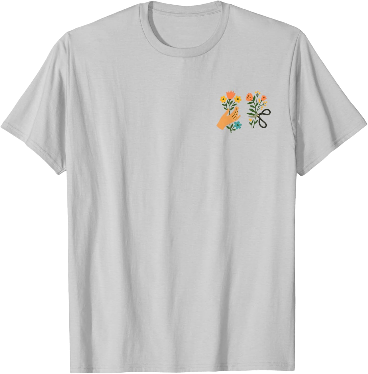Cute Cozy Home with Flowers T-Shirt - T-Shirt | Ash