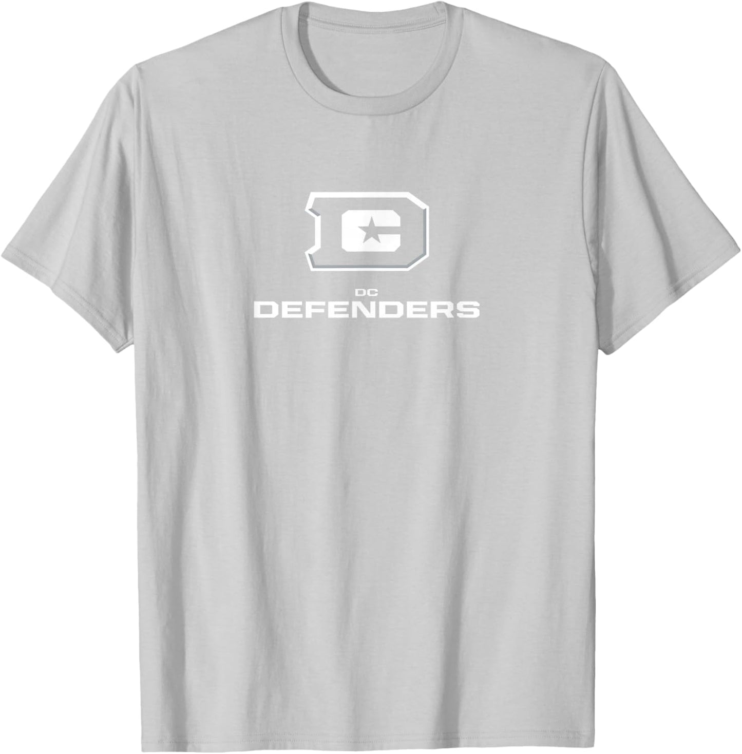 DC Defenders - Lockup Logo - United Football League T-Shirt - T-Shirt | Ash