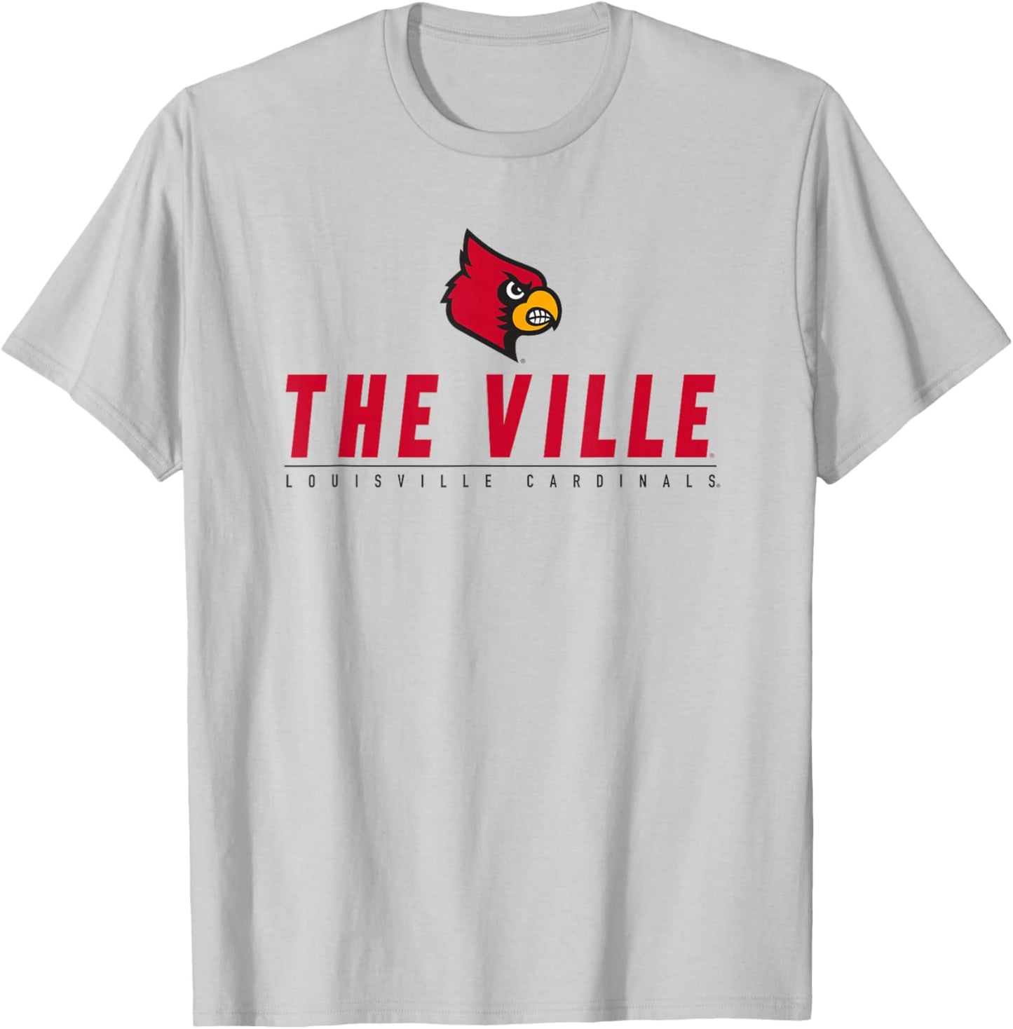 University of Louisville Cardinals School Spirit T-Shirt - T-Shirt | Ash