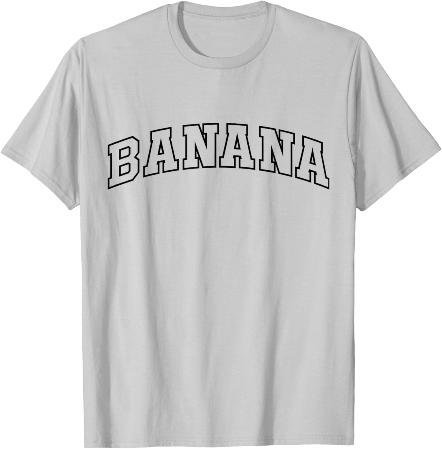 Banana Funny Athletic Lettering Costume Fruit Lover T-Shirt - T-Shirt | Ash