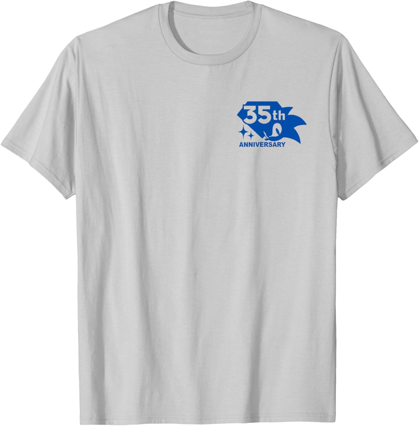 Sonic The Hedgehog: 35th Anniversary Emerald Rings T-Shirt - T-Shirt | Ash