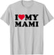 I Love My Mami Heart Grandma Family T-Shirt - T-Shirt | Ash