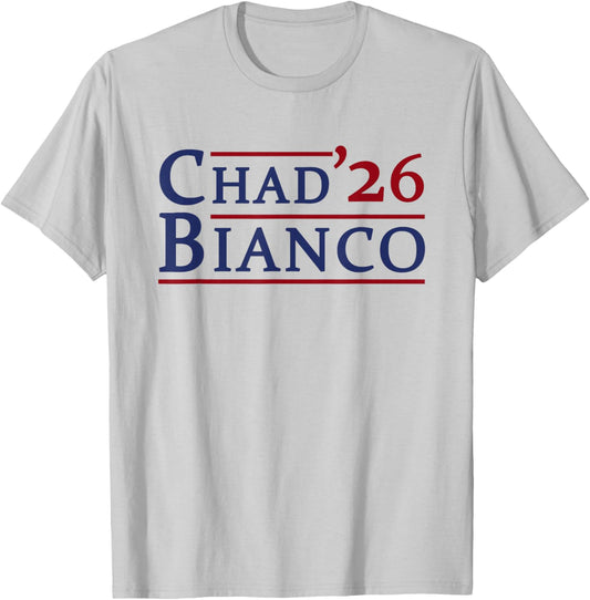 Vintage 2026 Chad Bianco for Governor of California T-Shirt - T-Shirt | Ash
