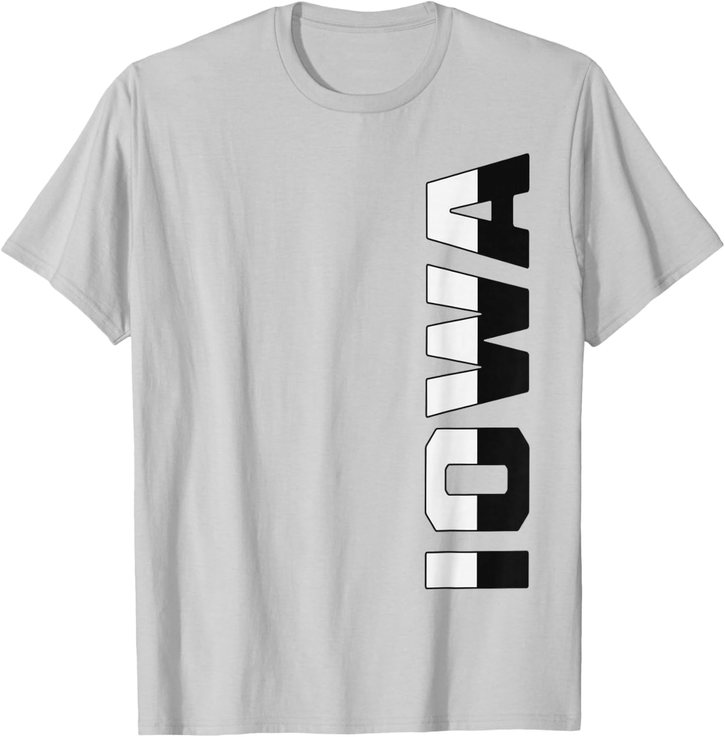 Vintage Iowa Local Pride Vertical IA Vibes T-Shirt - T-Shirt | Ash