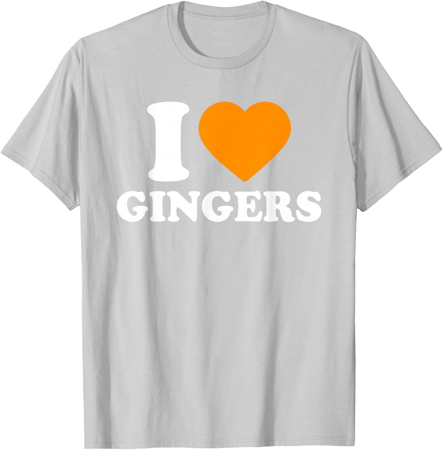 I Love Gingers Shirt, I Heart Gingers St Patricks Day Green T-Shirt - T-Shirt | Ash