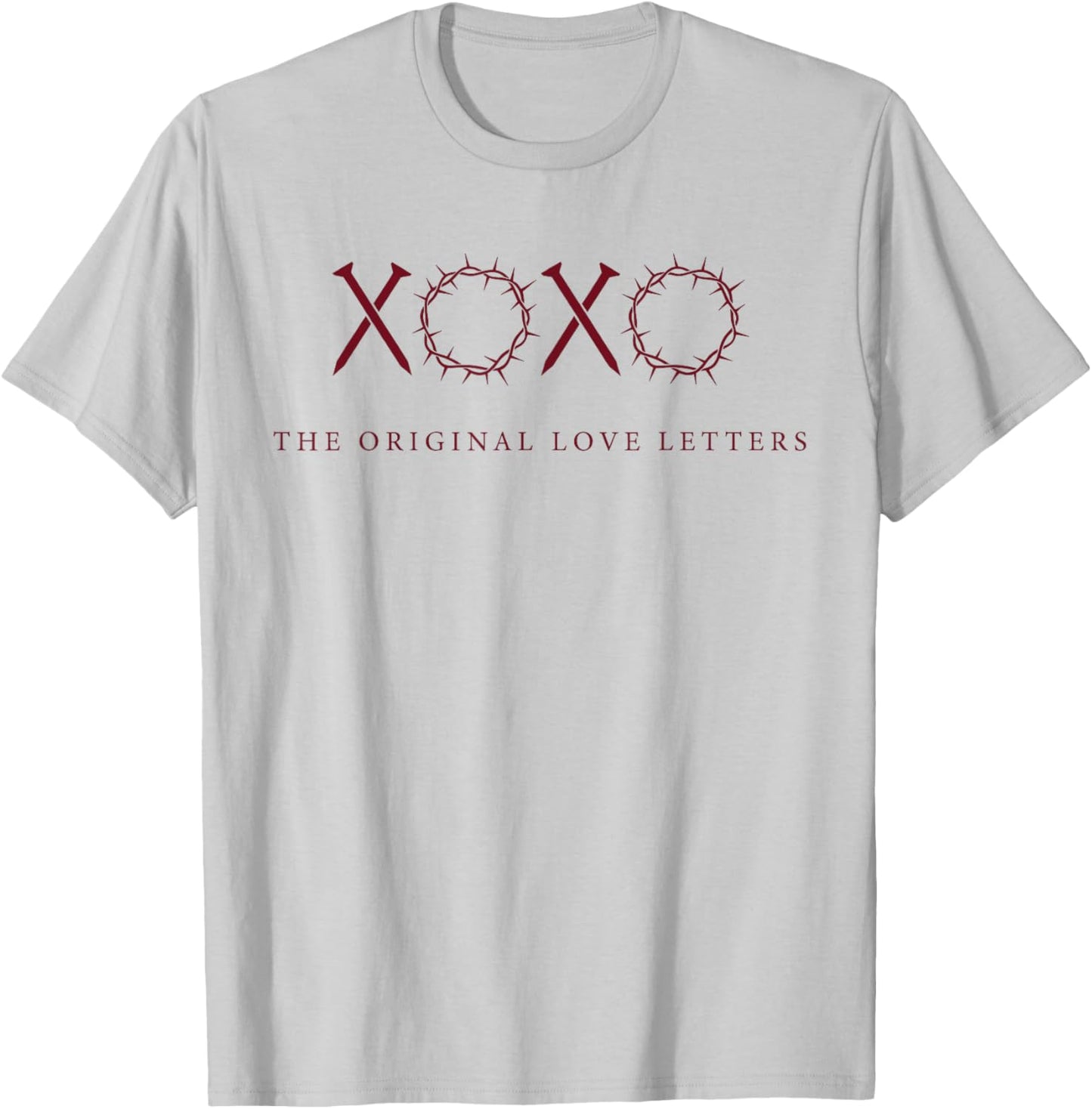 XOXO The Original Love Letters Valentine Hearts T-Shirt - T-Shirt | Ash