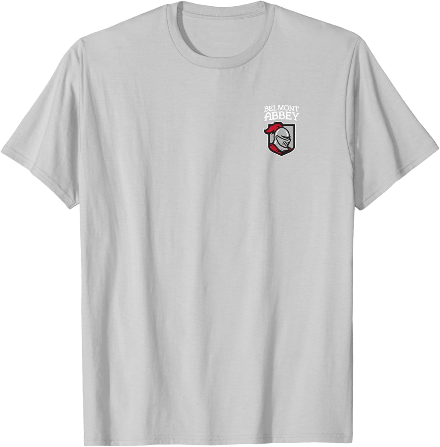Belmont Abbey College Crusaders Primary Left Chest T-Shirt - T-Shirt | Ash