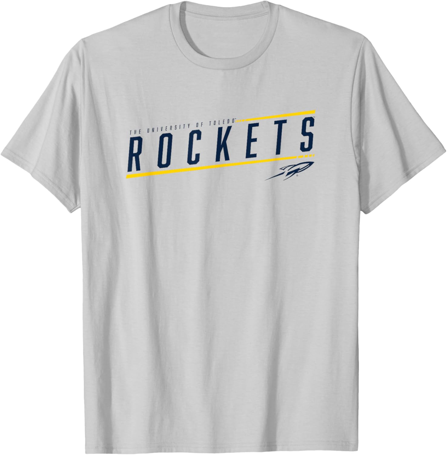 University of Toledo Rockets Sleek T-Shirt - T-Shirt | Ash