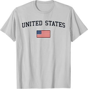 U.S. Flag Men Women Kids United States T-Shirt - T-Shirt | Ash