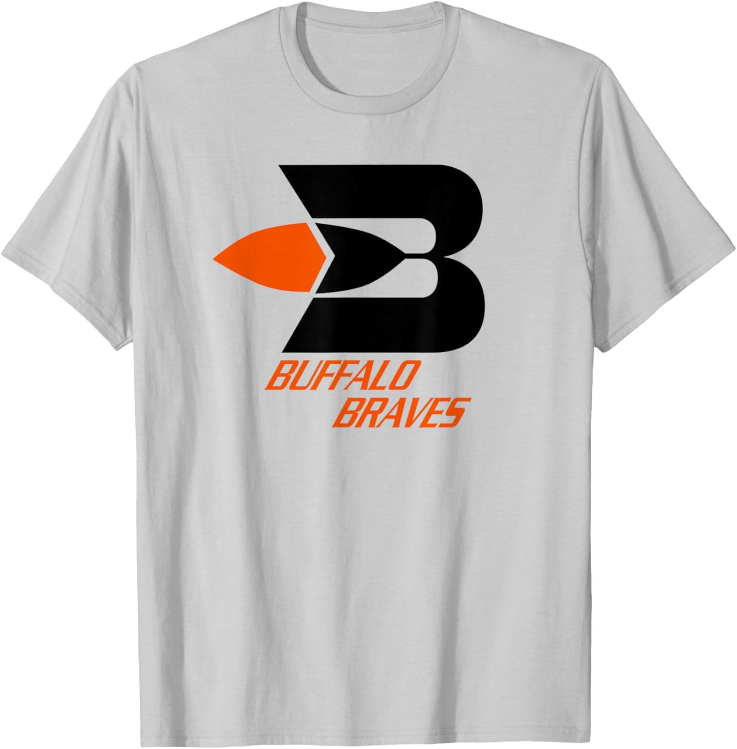 Buffalo Braves Retro Basketball T-Shirt - T-Shirt | Ash
