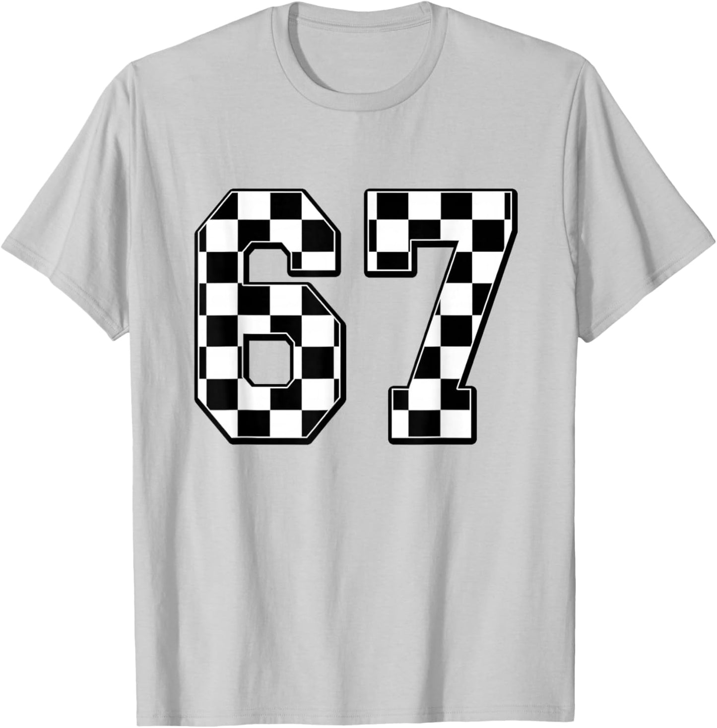 six Seven 67 Meme Number 67 T-Shirt - T-Shirt | Ash