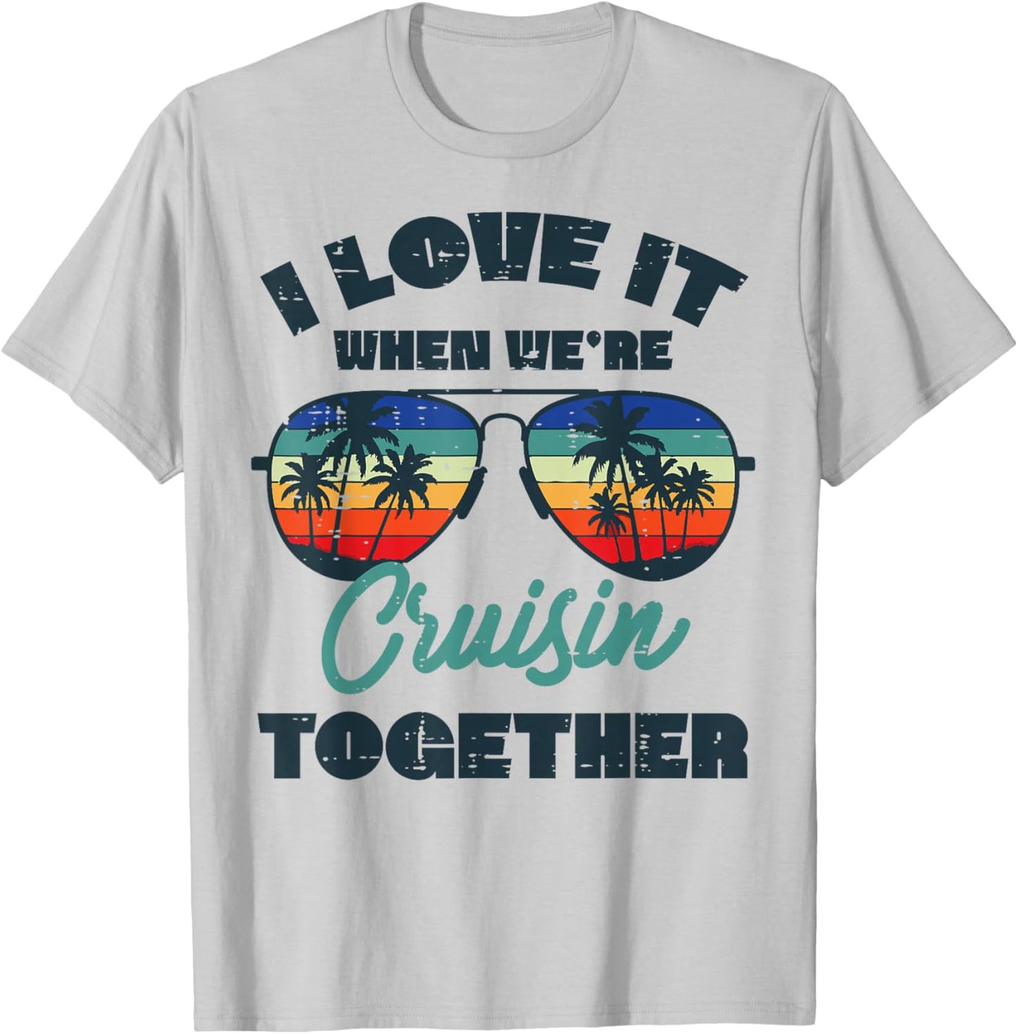 Vacation Love Cruisin Together Summer Cruise Women Men Kids T-Shirt - T-Shirt | Ash