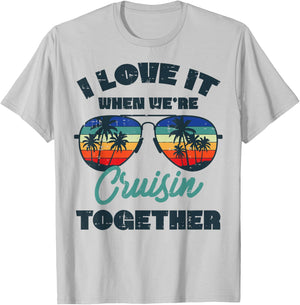Vacation Love Cruisin Together Summer Cruise Women Men Kids T-Shirt - T-Shirt | Ash