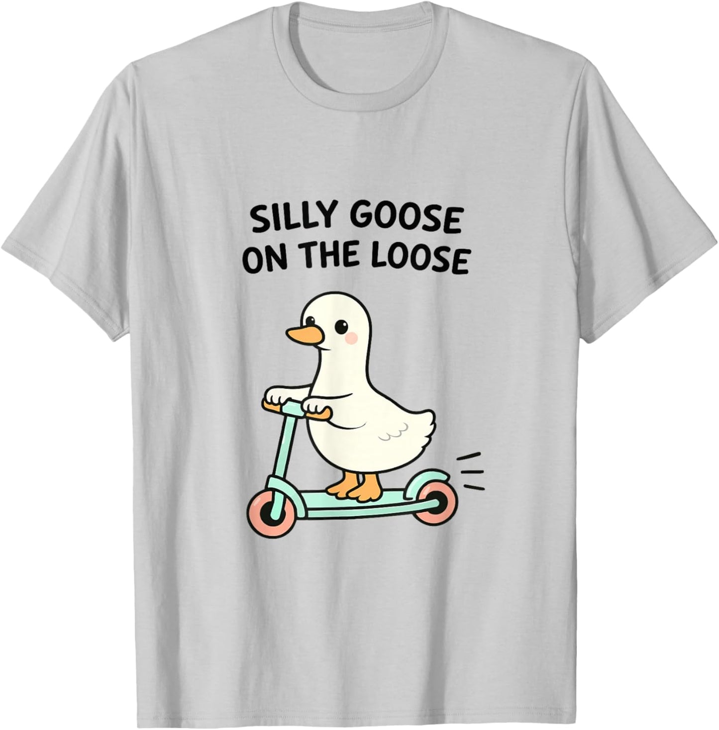 Silly Goose on The Loose Meme Kawaii Funny Girls Women T-Shirt - T-Shirt | Ash