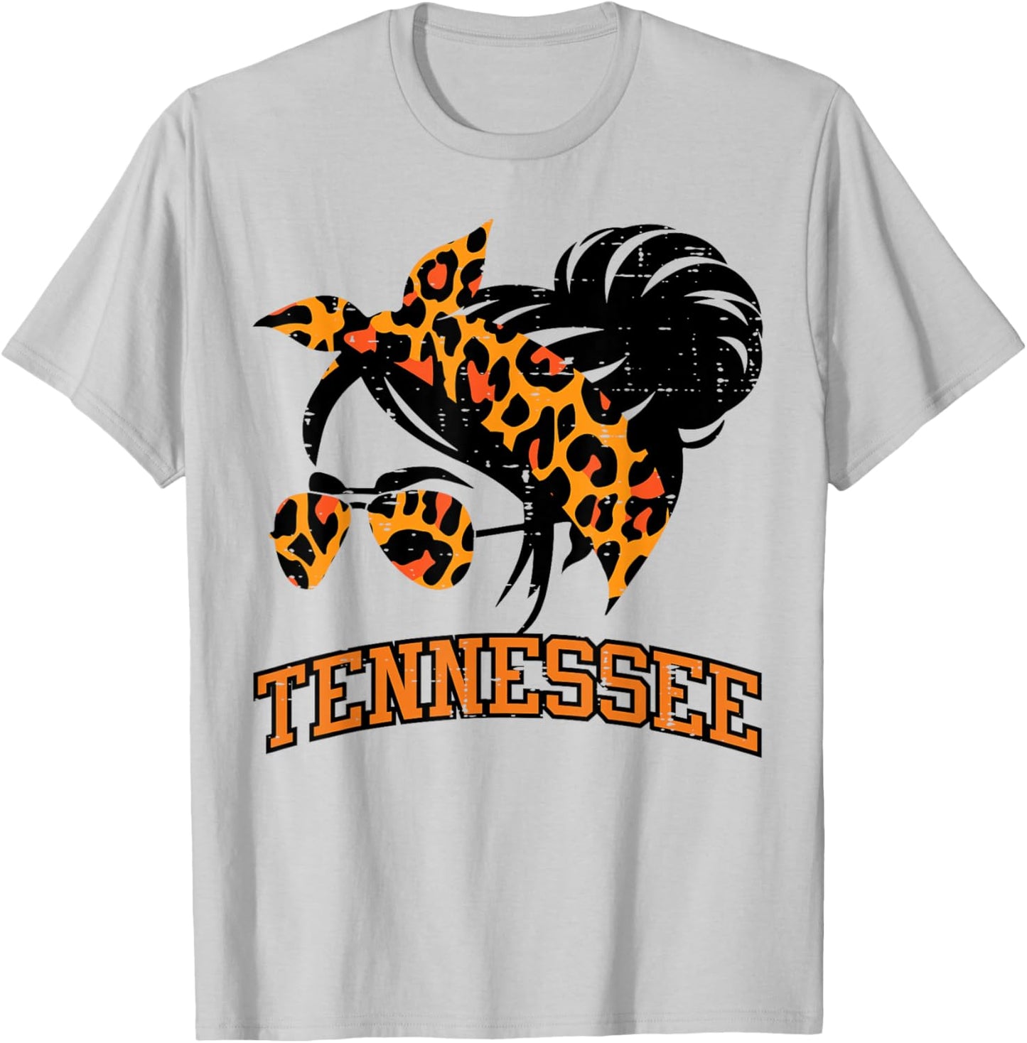 Tennessee Hairbun Women Girls Teen T-Shirt - T-Shirt | Ash