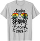 Aruba Spring Break 2026 Sunglasses Tropical Beach T-Shirt - T-Shirt | Ash