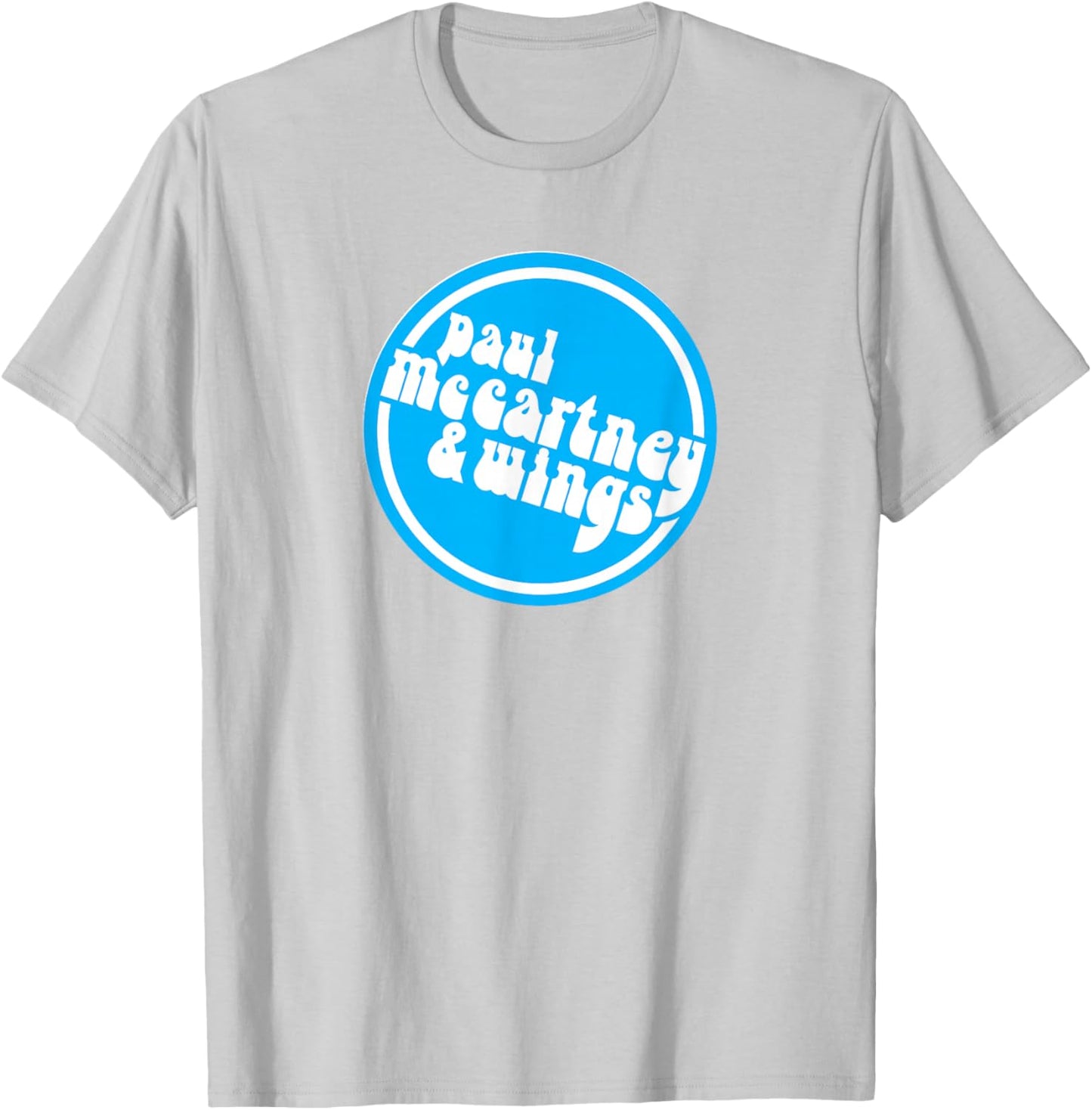 Official Paul McCartney & Wings Circle Logo T-Shirt - T-Shirt | Ash