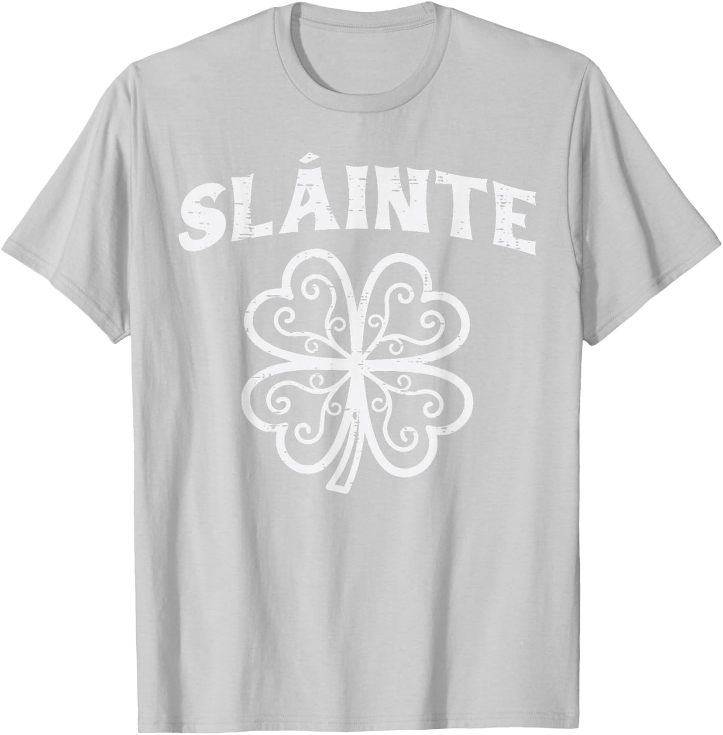 St Patricks Day Slainte Shamrock Saint Pattys Men Women Kids T-Shirt - T-Shirt | Ash