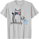 Anti ICE Out Now Cat Abolish Protest Resist Funny T-Shirt - T-Shirt | Ash