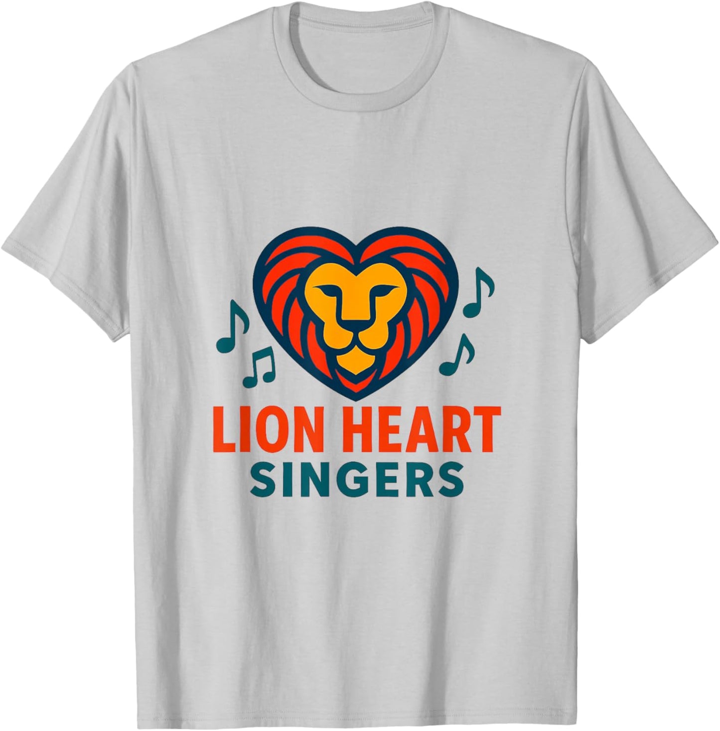 Lion Heart Singers T-Shirt - T-Shirt | Ash