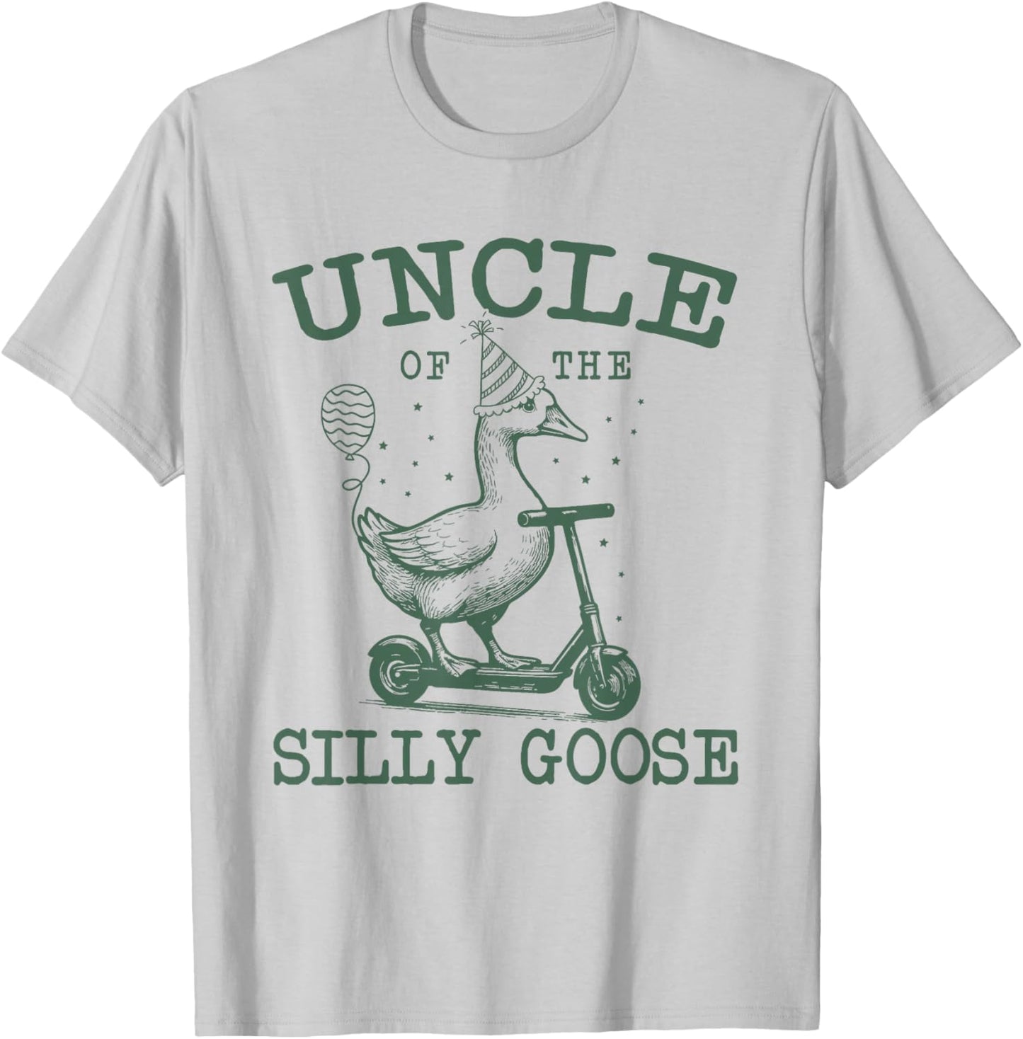 Uncle of The Silly Goose First Birthday Family Matching T-Shirt - T-Shirt | Ash