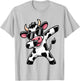 Dabbing Cow Farm Animal Cow Lover Farming T-Shirt - T-Shirt | Ash
