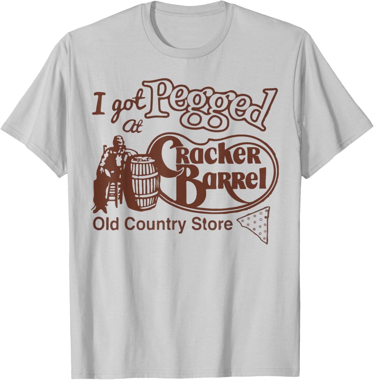 Pegged at Cracker Country Store Funny T-Shirt - T-Shirt | Ash