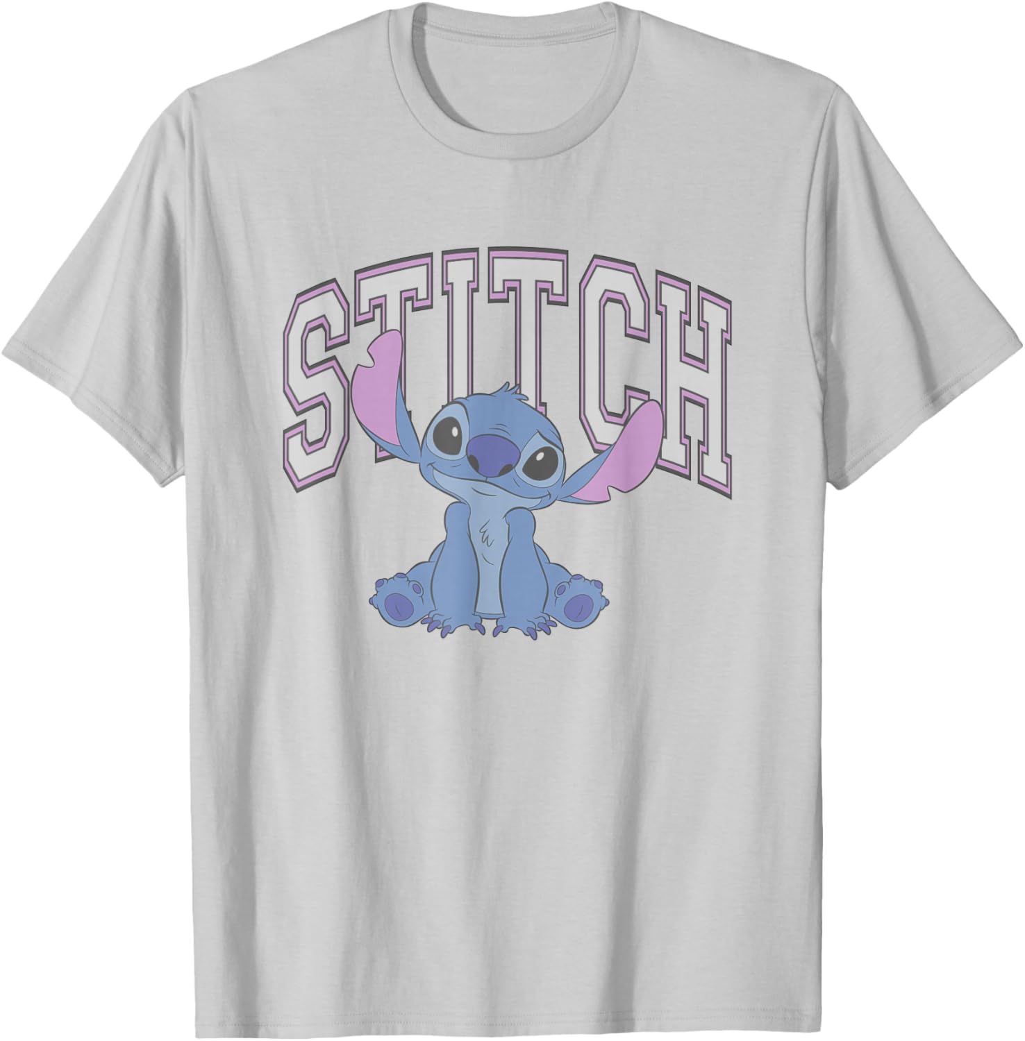 Disney Lilo and Stitch Classic Pink Varsity T-Shirt - T-Shirt | Ash