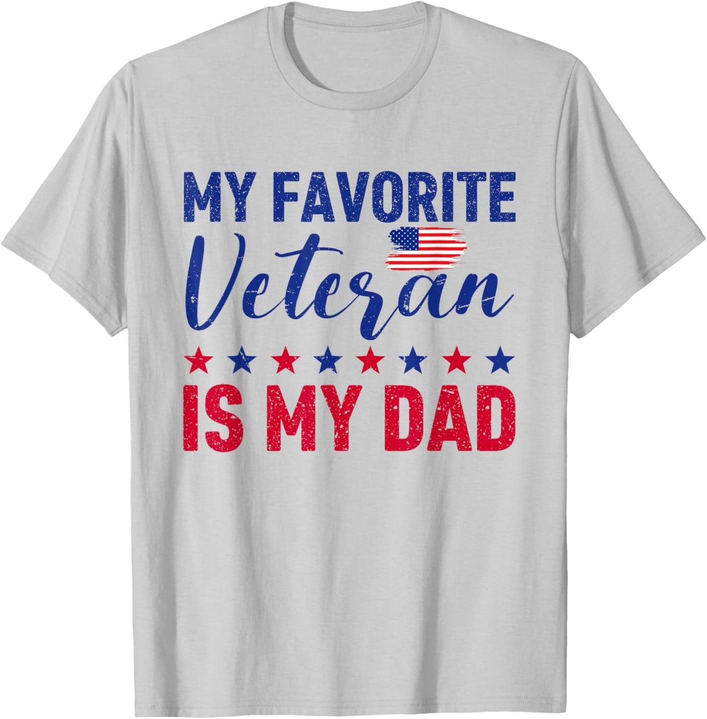 Father Veterans Day My Favorite Veteran is My Dad Proud Kids T-Shirt - T-Shirt | Ash