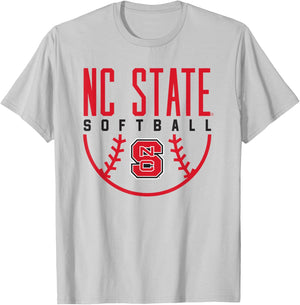 NC State Wolfpack Softball T-Shirt - T-Shirt | Ash
