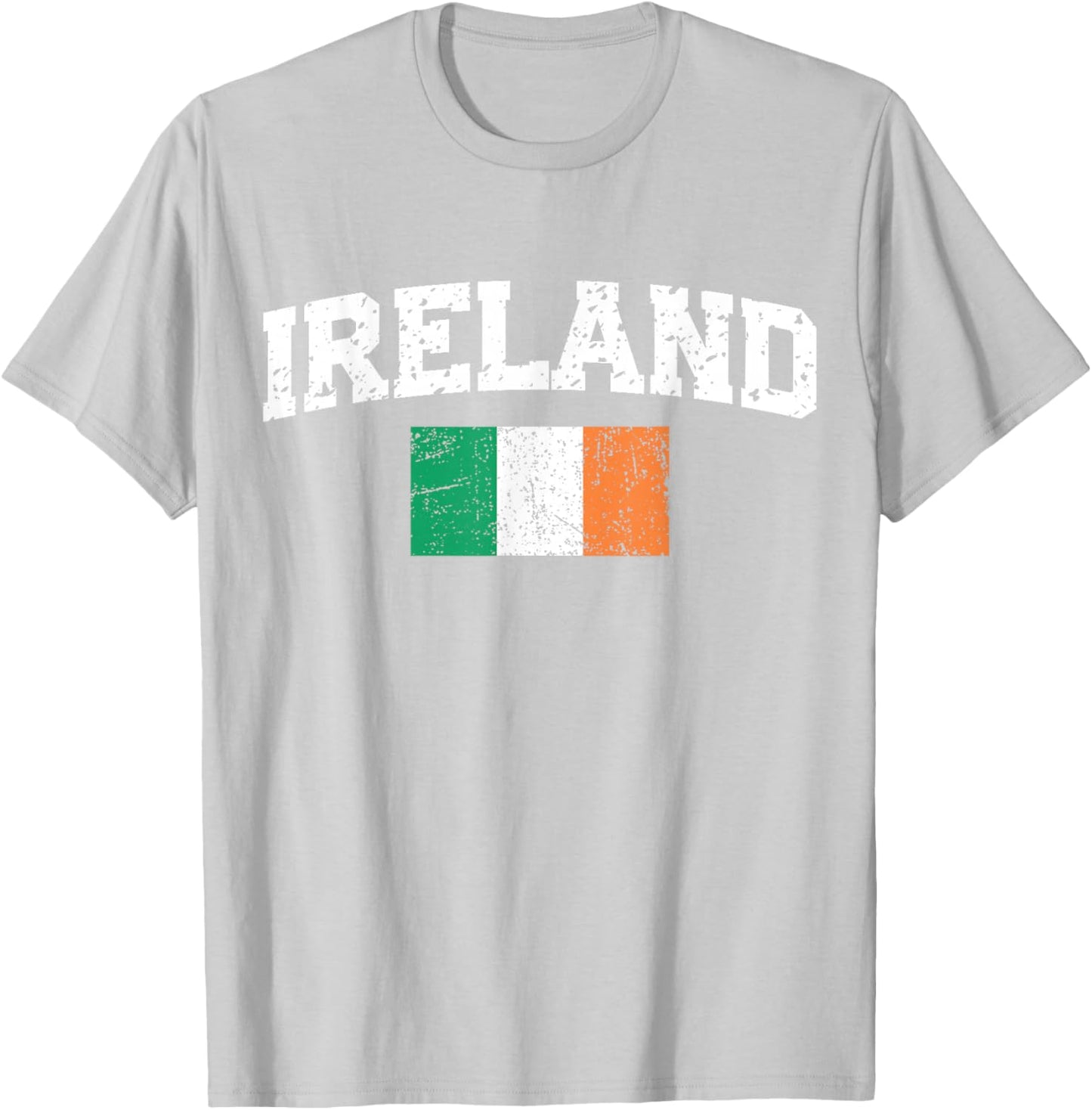 Vintage Ireland Irish Flag St Patrick's Day Men Women Kids T-Shirt - T-Shirt | Ash