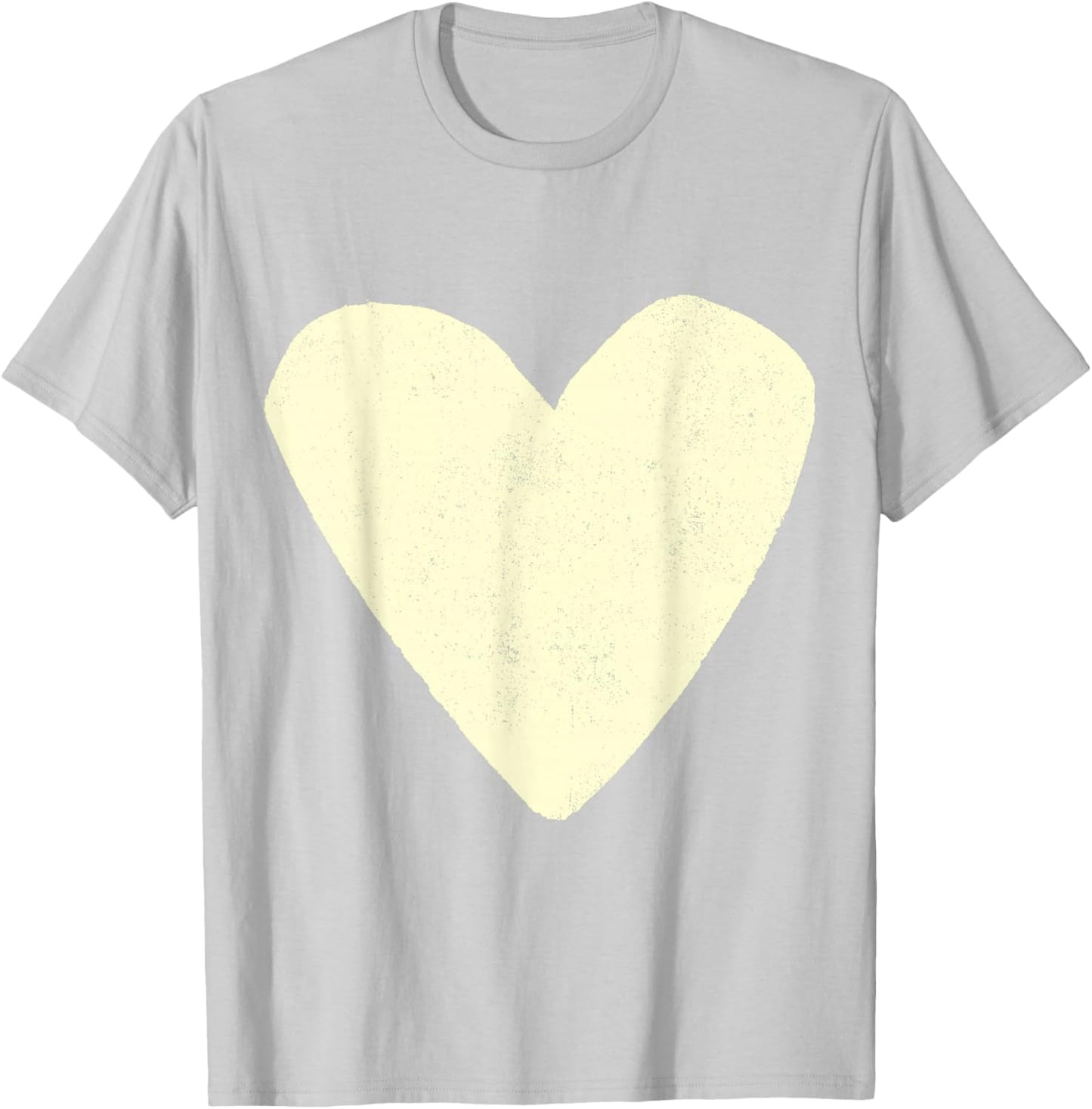 Love Heart Cream Beige Color Mustard T-Shirt - T-Shirt | Ash