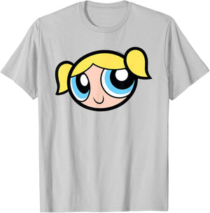 Powerpuff Girls Bubbles Portrait Easy Costume Y2K Cartoon T-Shirt - T-Shirt | Ash