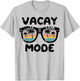 Vacation Vacay Mode Sunglasses Sunset Summer Men Women Kids T-Shirt - T-Shirt | Ash